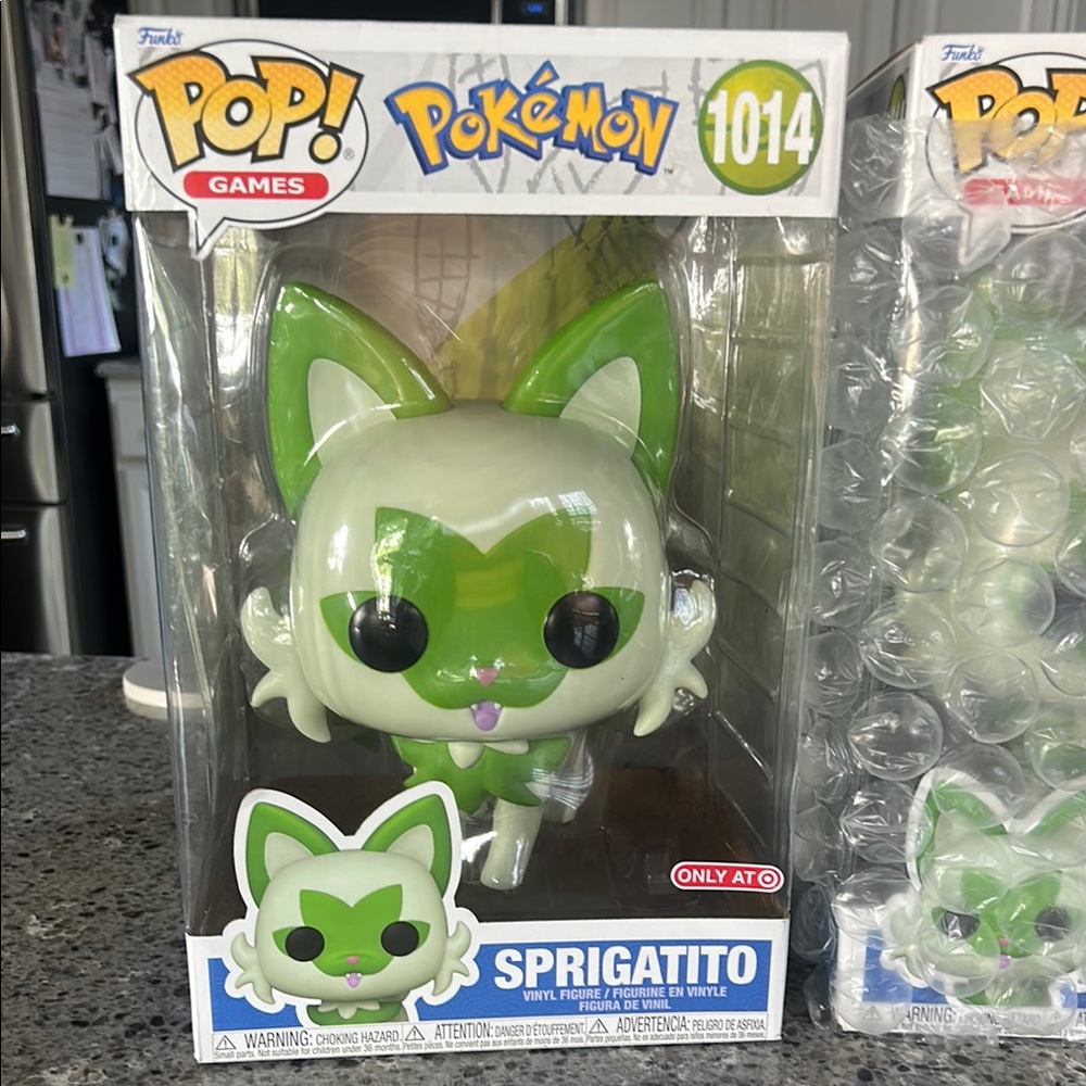 Two XL Funko POP! Jumbo: Pokémon Sprigatito
Figures, NIB